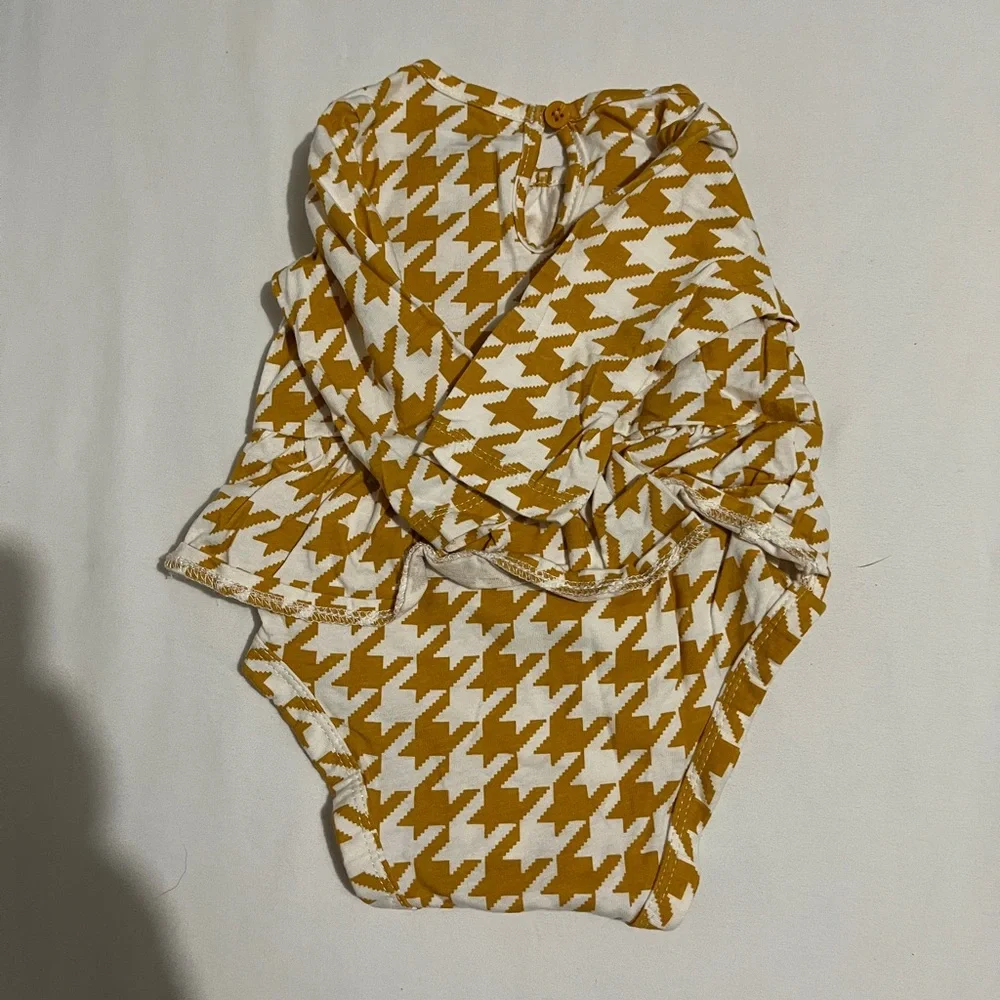 Carter's Mustard and White Diaper Cover Set